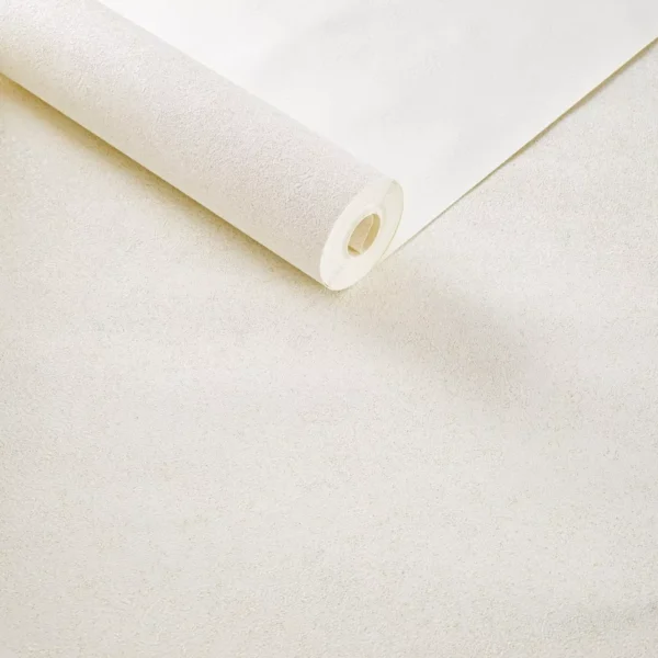 Papel De Parede Lavável Off White Com Glitter Dourado