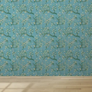 Papel De Parede Lavável Sala Van Gogh Amendoeira Floral 2m