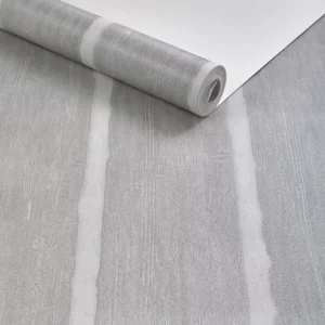 Papel De Parede Lavável Textura Cimento Queimado Listrado