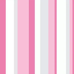 Papel De Parede Listrado Rosa Pink Branco Cinza Feminino