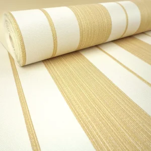 Papel De Parede Listrado Vinílico Texturizado Italiano 5,5m²