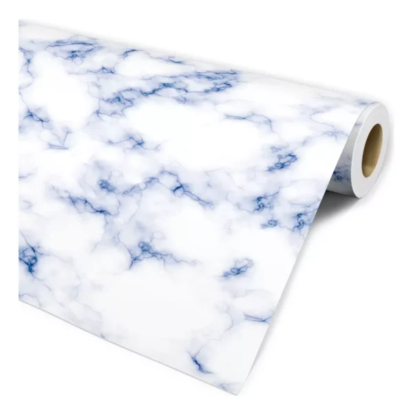 Papel De Parede Mármore Azul 3m