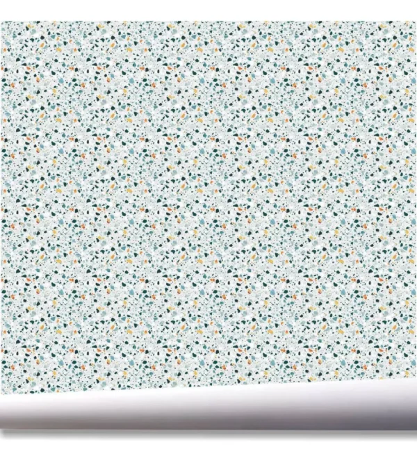 Papel De Parede Marmorite Granilite Terrazzo Adesivo A771