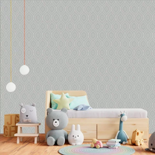 Papel De Parede Menino Bolinha Para Quarto Infantil Pp254 M²