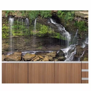 Papel De Parede Natureza Caverna Paisagem 2x1m Cachoeira S97