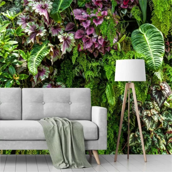 Papel De Parede Natureza Plantas Folhagens 2,60x2,30m Gg987