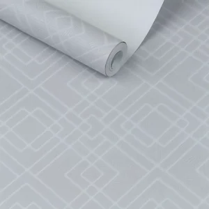 Papel De Parede Non Woven Geométrico Rolo 9,5m X 53cm + Cola