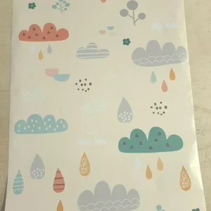 Papel De Parede Nuvem Bebê Diversos Auto Colante 5mx45cm