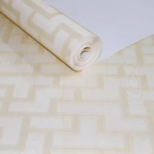 Papel De Parede Painel Madeira Bege Off White + Brinde