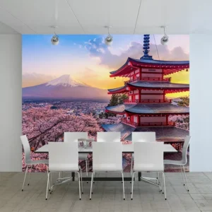 Papel De Parede Paisagem Asia Japão M² Sala Quarto Pri_0100