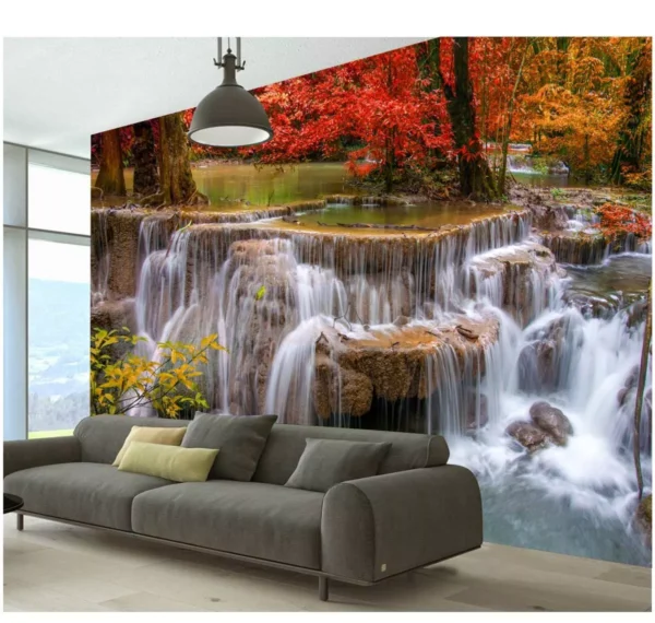 Papel De Parede Paisagem Cascata Natureza 2,00x2,60m M68