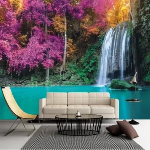 Papel De Parede Paisagem Natureza Cachoeira 3,16x2,65m Gg348