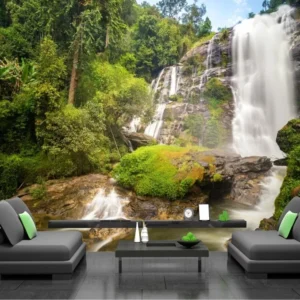 Papel De Parede Paisagem Natureza Cachoeira Adesivo Gg330