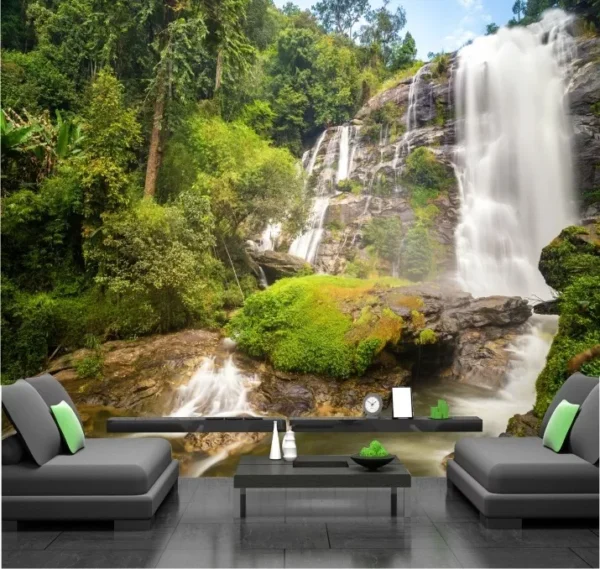 Papel De Parede Paisagem Natureza Cachoeira Adesivo Gg330