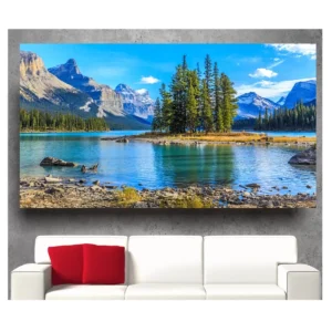 Papel De Parede Paisagem Natureza Floresta 2x1m Lago S103