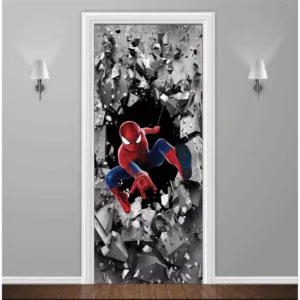 Papel De Parede Para Porta Do Homem Aranha 3d