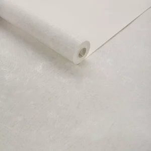 Papel De Parede Para Sala Importado Lavável Branco Acetinado