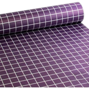 Papel De Parede Pastilha Clássica Roxo 0,58x3,00m