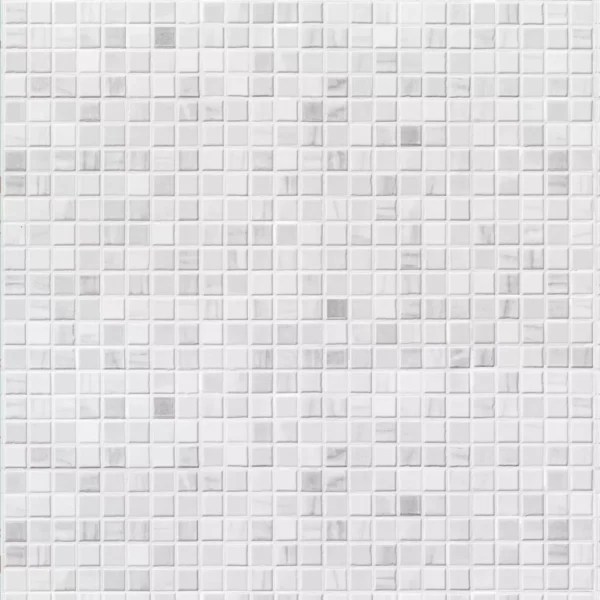 Papel De Parede Pastilhas Brancas E Cinzas - 3,30x0,50m