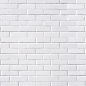 Papel De Parede Pedra Tijolinho Branco 3,10m Promoção