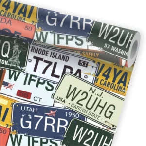 Papel De Parede Placas Carros Mecânica Estados Unidos A425