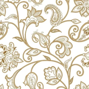 Papel De Parede Provençal Floral Autocolante Lavável 3m