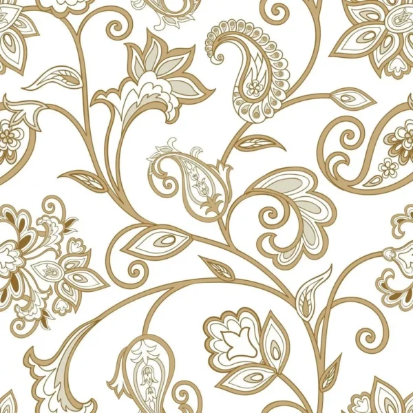 Papel De Parede Provençal Sala Quarto Lavável Floral 5m