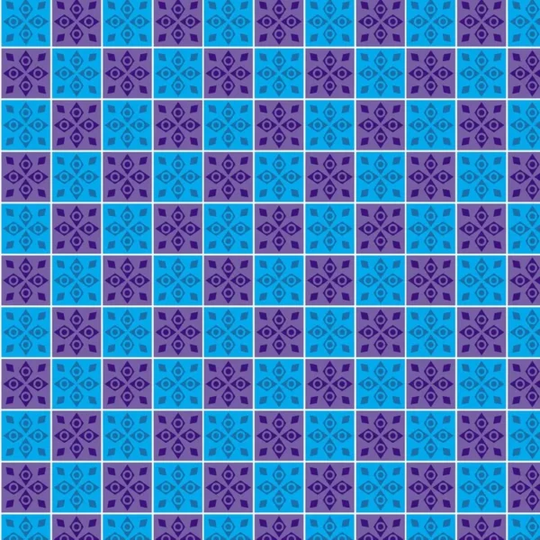 Papel De Parede Quadrados Azul E Lilas Adesivo Sala Quarto