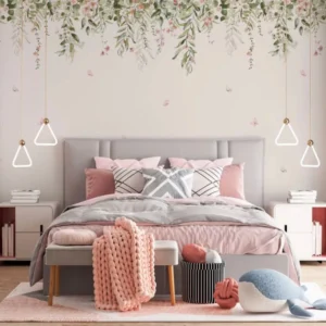 Papel De Parede Quarto Infantil Jardim Suspenso Fancy