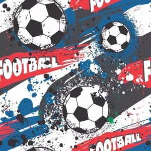 Papel De Parede Quarto Menino Bola Futebol Teen Rolo 5m