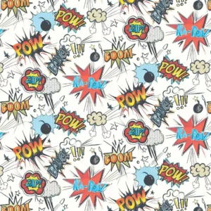 Papel De Parede Quarto Menino Boom ! Pow ! Ka-pow ! Adesivo