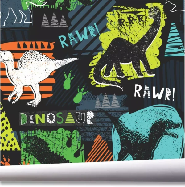 Papel De Parede Quarto Menino Infantil Dino Dinossauro A695