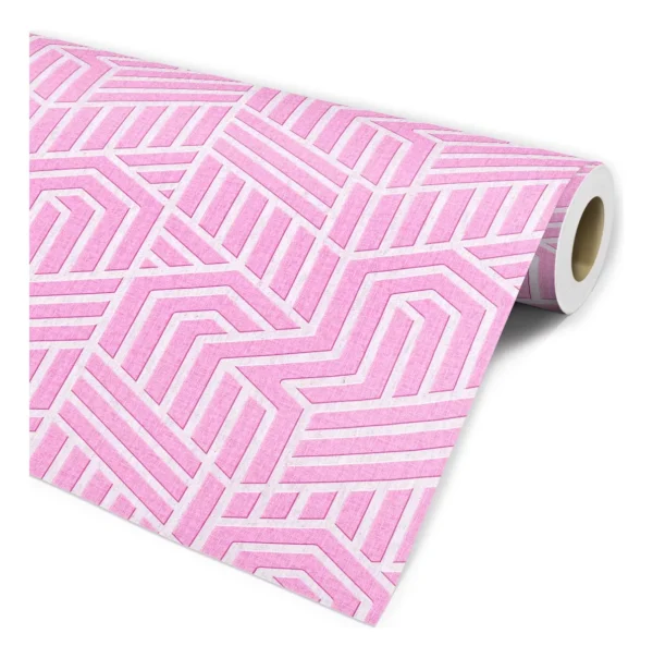 Papel De Parede Rosa Barbiecore Para Decoração Quarto E Sala