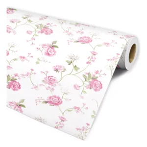 Papel De Parede Rosas Flores Delicadas Para Quarto E Lavabo