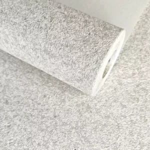 Papel De Parede Sala Lavabo Imitação Mica Offwhite Vinílico