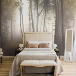 Papel De Parede Tecido Painel Natureza Floresta 2,90m X3,00m