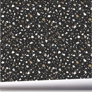 Papel De Parede Terrazzo Tom Escuro Granilite Marmorite A764