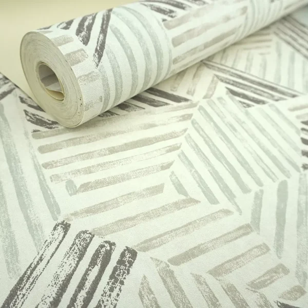 Papel De Parede Textura Cimento Queimado Cinza E Marrom 4m²