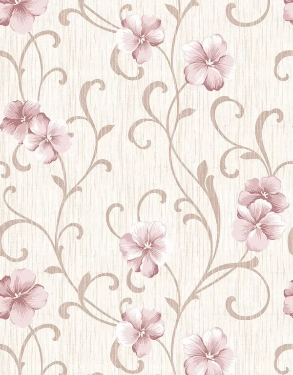 Papel De Parede Tijolo Branco Listras Floral Adesivos Hd