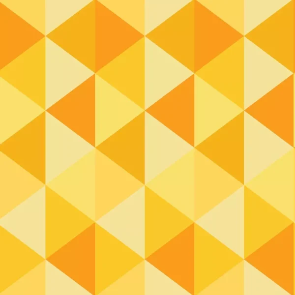 Papel De Parede Triangulo Geometrico Laranja Amarelo 3m