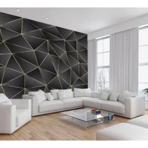 Papel De Parede Triangulos Moderno Gamer Linha 7,5m² Txt41