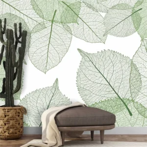 Papel De Parede Tropical Folhas Folhagem Jardim Painel Gg936