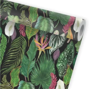 Papel De Parede Tropical Jardim Vertical Kit 02 Rolos A470