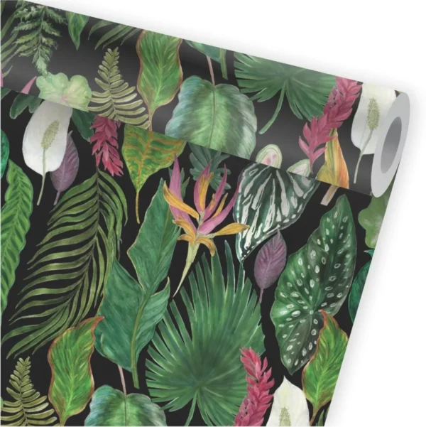 Papel De Parede Tropical Jardim Vertical Verde Folhas A470