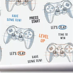 Papel De Parede Video Game Jogo Quarto Gamer Controle A726