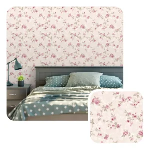 Papel De Parede Viníl Quarto Casal Floral Rosas Moderno 3.5m