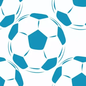 Papel De Parede Viníl Quarto Menino Bola Azul Futebol 12m