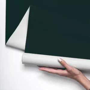 Papel De Parede Vinílico Cor Lisa Jade Escuro Lavável 3m