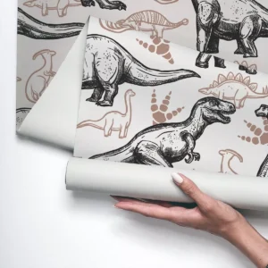 Papel De Parede Vinílico Quarto Infantil Dinossauros 3m