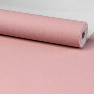 Papel De Parede Vinílico Rosa Alto Relevo + Brinde Cola